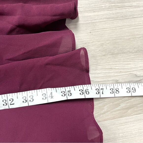 Lulu’s Dress Women’s Large Forevermore Burgundy Sleeveless Halter Skater NWT - Picture 9 of 10